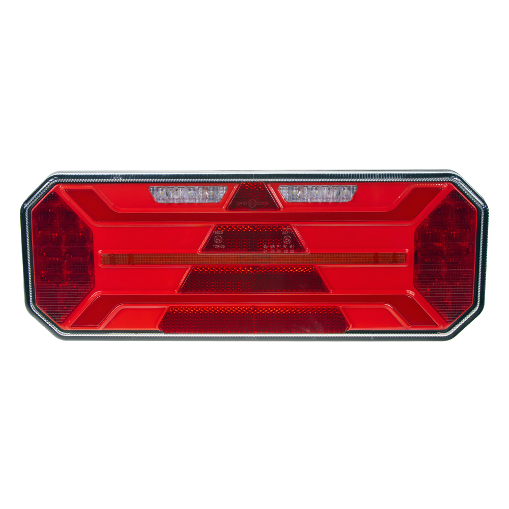 Sdružená LED lampa levá zadní s dynamickými blinkry 12/24V rozbalené zboží AKCE