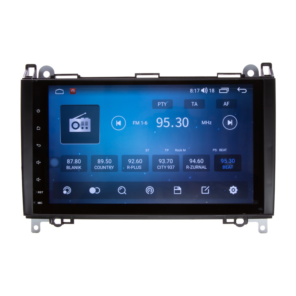 CARCLEVER Autorádio pro Mercedes s 9 LCD, Android, WI-FI, GPS, CarPlay, Bluetooth, 4G, 2x USB (80809A4)