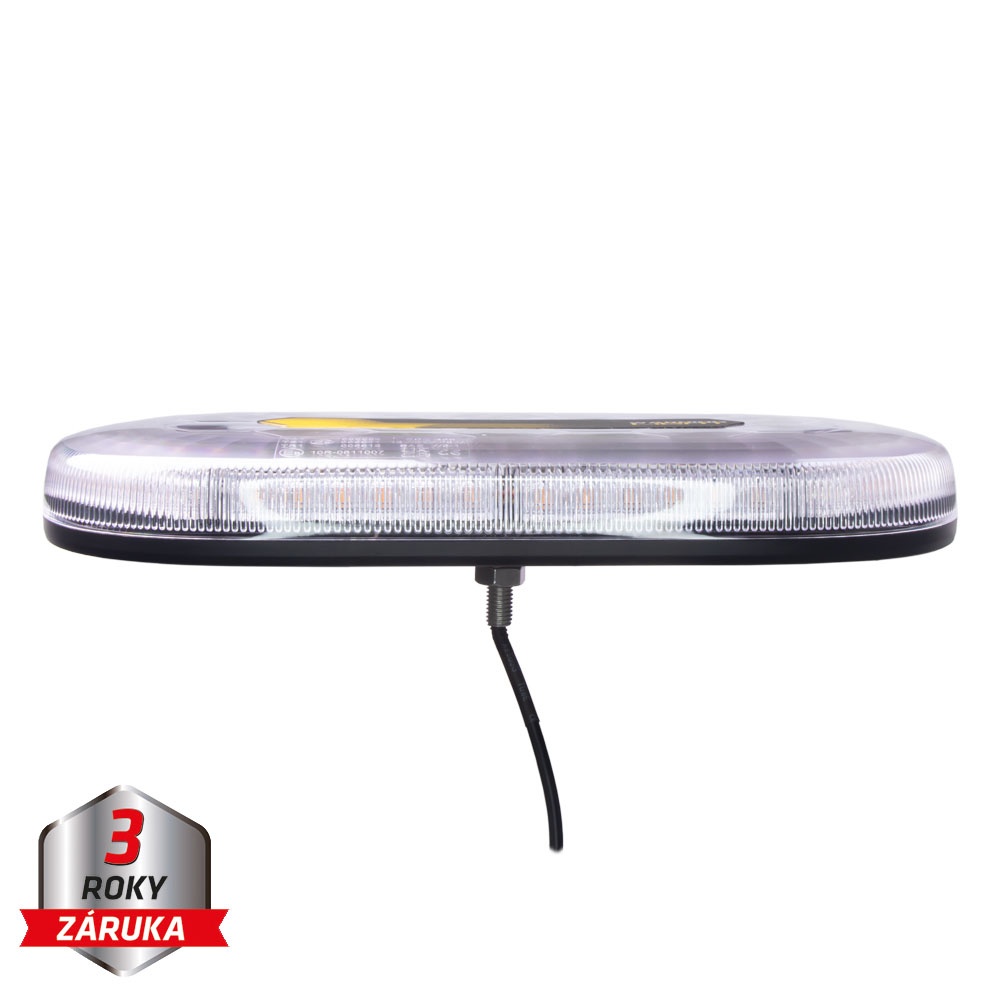 Mini LED rampa, oranžová, 48xLED, 12-24V, 328mm, ECE R65, pevná montáž (sre2-865fix)