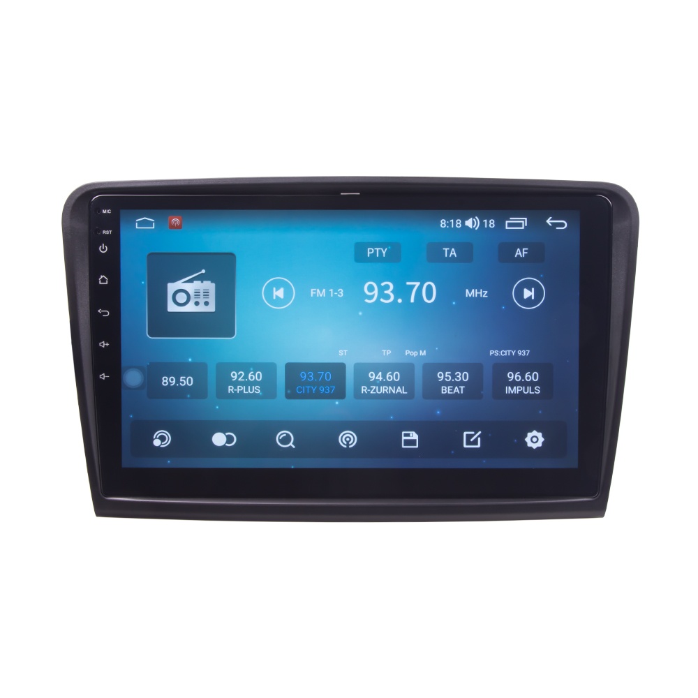CARCLEVER Autorádio pro Škoda Superb 2008-2015 s 10,1 LCD, Android, WI-FI, GPS, CarPlay, 4G, Bluetooth,2x USB (80880A4)