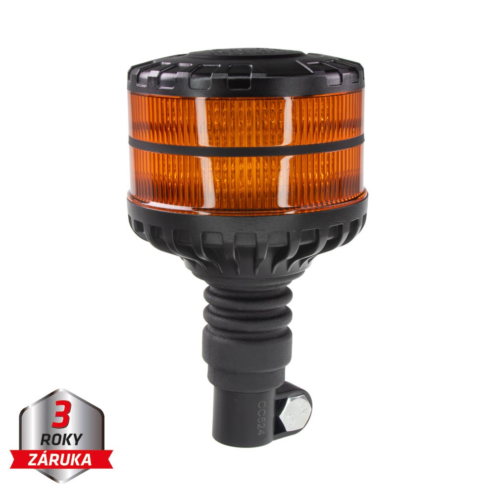 LED maják, 12-24V, 16xLED oranžový, na držák, ECE R65 (wl829hr)