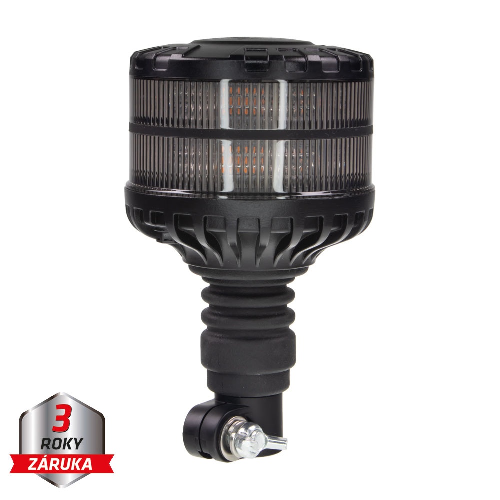 LED maják, 12-24V, 16xLED oranžový, na držák, smoke, ECE R65 (wl829SMhr)