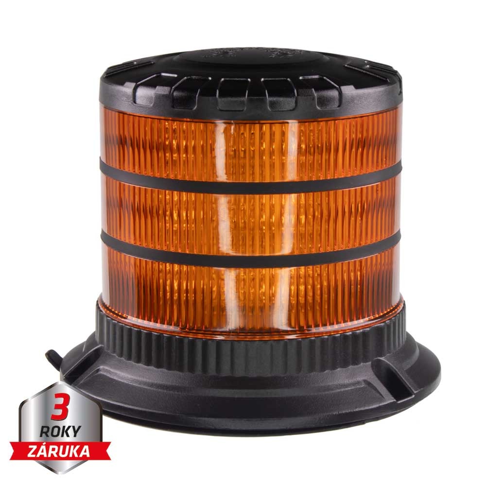 LED maják, 12-24V, 24xLED oranžový, magnet, ECE R65 (wl828)
