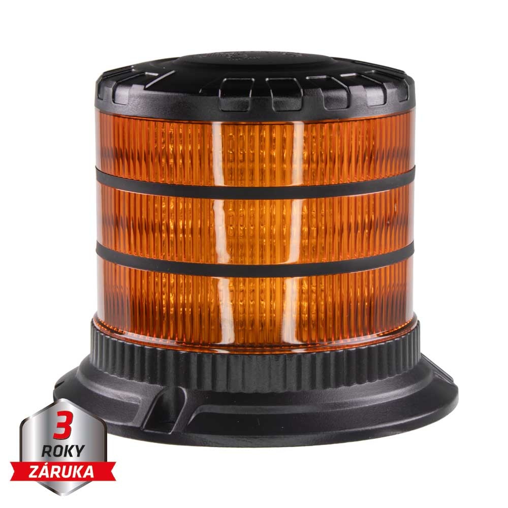 LED maják, 12-24V, 24xLED oranžový, pevná montáž, ECE R65 (wl828fix)