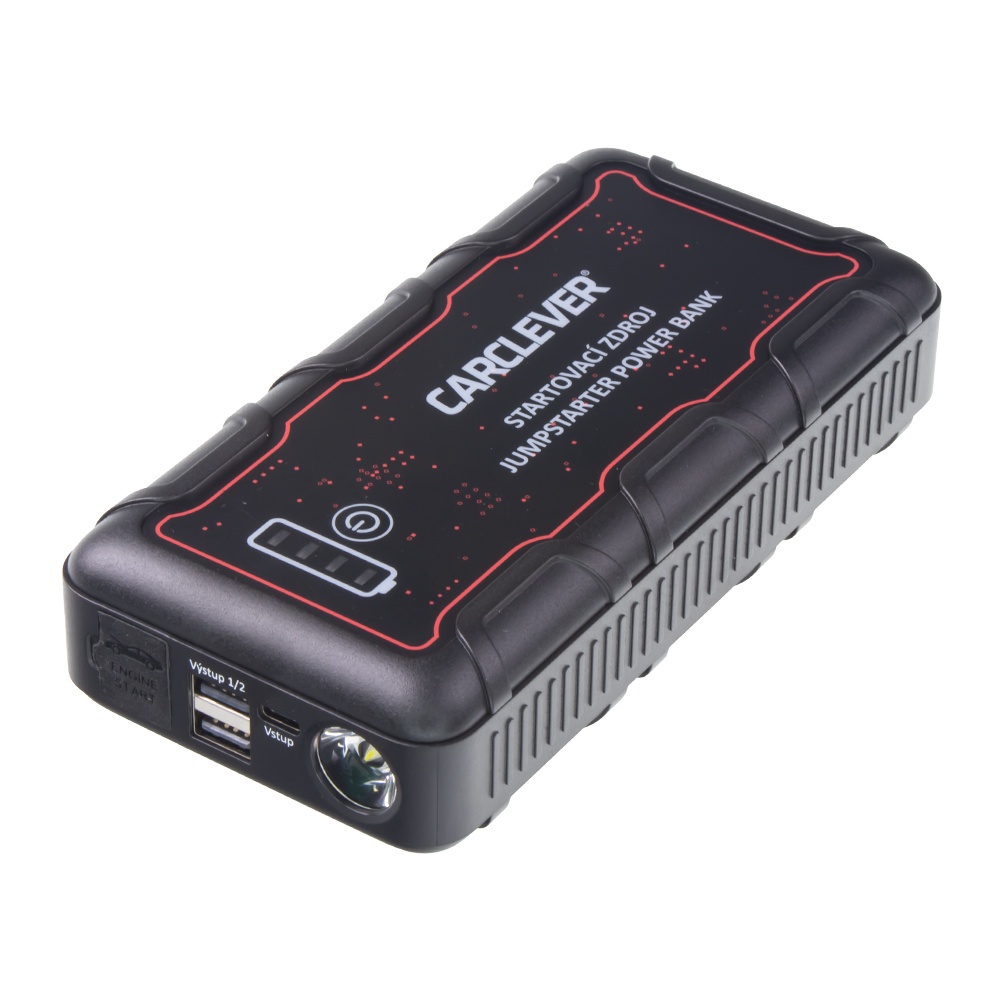CARCLEVER PROFI Startovací zdroj (JumpStarter) 16.000mAh/59,2Wh/1000A, 12V (35813)