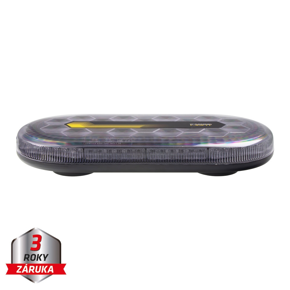 Mini LED rampa, oranžová, 60xLED, 12-24V, 412mm, ECE R65, magnet (sre2-869)