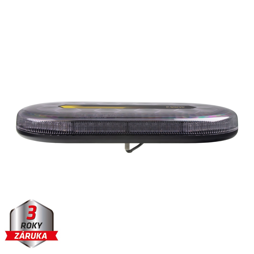Mini LED rampa, oranžová, 60xLED, 12-24V, 412mm, ECE R65, pevná montáž (sre2-869fix)