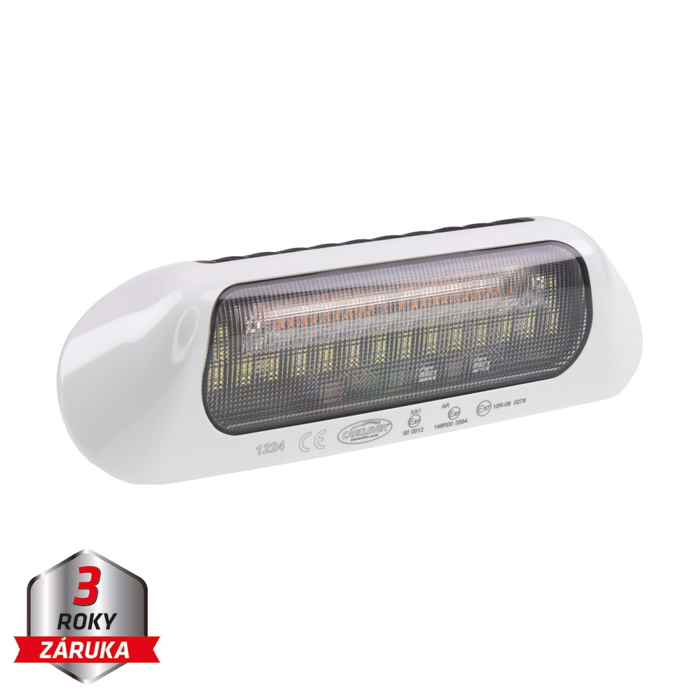 LED světlo nástěnné s výstražným světlem, bílé, 48W, ECE R65 (wl-B035W)