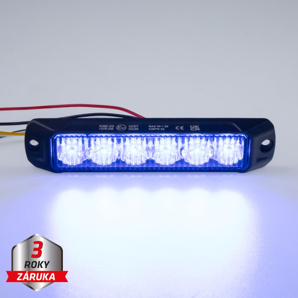 PROFI výstražné LED světlo vnější, modré, 12-24V, ECE R65 (CH-060B) AKCE